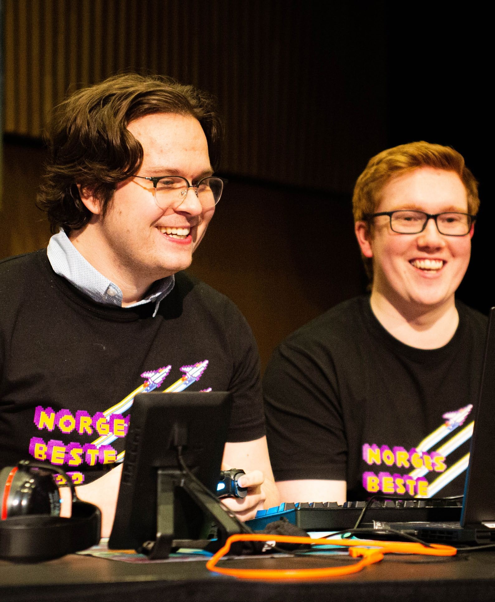 To deltakere under et tidligere Norges Beste Gamer-arrangement